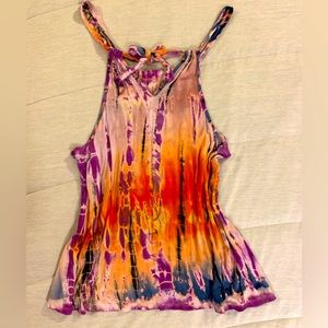 NWOT SUPER soft hand-tie-dyed tank, M/L